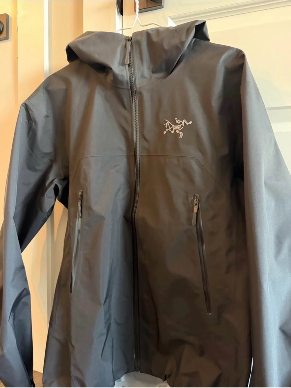 Arc'teryx Black Hooded Waterproof Jacket -New